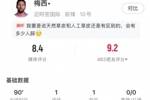 梅西全场数据：传射建功，5次成功过人+4次关键传球，获评8.4分
